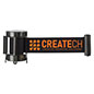 Black Custom Stanchion Belt with 1 Color Printing Ideal for Logos Black Custom Stanchion Belt with 1 Color Printing Barricade