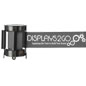 Gray Custom Stanchion Belt with 1 Color Printing Provides Branded Crowd Control Barricades Nylon Band Gray Custom Stanchion Belt with 1 Color Printing