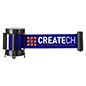 Blue Custom Stanchion Belt with 2 Color Printing Creates Impressionable Crowd Control Silkscreen Application Blue Custom Stanchion Belt with 2 Color Printing