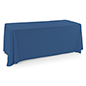 This Dark Blue Polyester Table Cover Is Great for Concealing Old and Worn Surfaces Polyester table cover is machine washable