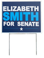 Lawn Sign Frame Displays Notices Up to 36”w x 24”h Lawn Sign Frame