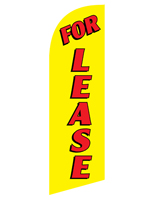 FOR LEASE Yellow Advertisement Flag on Polyester Material Polyester FOR LEASE yellow advertisement flag for RELEASEYL Kits
