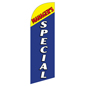 MANAGERS SPECIAL Blue Flag Banner on Polyester Polyester MANAGERS SPECIAL blue flag banner for REMGRSPBL Kits