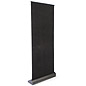 Retractable Banner Stands: 34.75" x 80.25" Black Hook & Loop Fabric Retractable Banner Stands