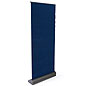 Roll Up Display w/ 34.75" x 80.25" Blue Hook & Loop Banner Roll Up Display