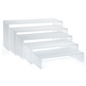 Acrylic Shelf Risers for Retail Acrylic Shelf Risers in 5 Different Sizes