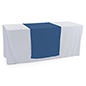 This Blue Table Runner Is Perfect for Medical Conventions Dark blue table runner made of polyetser