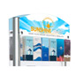 Double-Sided Custom Header for RP12 Floor Stands - Personalize with your Full Color Designs Full color double-sided custom header for RP12 floor stands