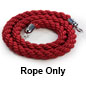 Nylon Twisted Rope with Chrome Hooks 78" Red Twisted Rope