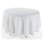 90” Round Table Cloth is Half Length on 60” Tables 90” Round Table Cloth