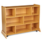 These Rolling Classroom Organizer Shelves With Markerboard Will Organize Your Classroom Rolling classroom organizer shelves with markerboard and MDF construction