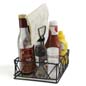 Table Caddy with Four (4) Large Compartments and a Menu Clip Table Caddy