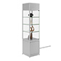Light Up Retail Tower Perfect for Museums Light Up Retail Tower with 3 Shelves