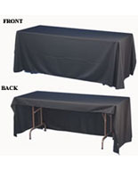 6ft Economy Table Cover-Black table cover