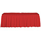 Table Skirting: Red for 8' Tables Table Drape