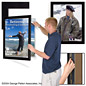 Black Poster Picture Frame 22" x 28" with Wide Edge Wood black poster picture frame