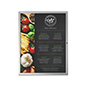 Silver Swinging Poster Displays 24" x 36" Wide Face Aluminum silver swinging poster displays