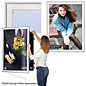 Silver Swinging Poster Hangers 30" x 40"<br> with White Matboard silver swinging poster hangers