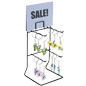 Black Keychain Display Rack for Souvenir Stores Black Keychain Display Rack for Retail Environments