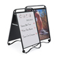 Contemporary Double-Sided Write On Poster Sidewalk Fixture Modern Double-Sided Write On Poster Sidewalk Fixture