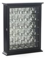 Shot Glass Cabinets - Wall Mount or Countertop Use Shot Glass Cabinets for Wall or Countertop Use