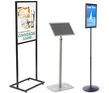 Sign and poster floor stands