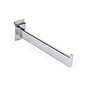 Slatwall Chrome 12" Faceout Arm with Rectangular Tube Design Rectangular tube slatwall chrome 12" faceout arm