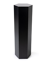 This Hexagon Retail Pedestal Is Great for Modern Product Showcases Hexagon retail pedestal with thee height options to choose from
