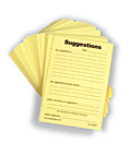 Suggestion Form Pad, Employee Suggestion Forms & Slips suggestion forms