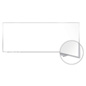 Front View of Magnetic Dry Erase Whiteboard Magnetic Dry Erase Whiteboard with Aluminum Frame