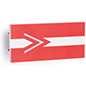 2x6 Replacement Printed Directory Panel for SRS2PK Series Is an Innovative Directory Solution 2x6 replacement printed directory panel for SRS2PK series with custom artwork