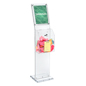 Clear Charity Collection Box Great for Raffles Clear Charity Collection Box with Sign Holder