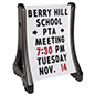 24 x 36 Changeable Letter Board Sign Allows For Different Messaging On Each Side Of The Display 24 x 36 changeable letter board sign with double-sided display
