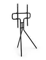 Modern steel easel TV with three molded legs