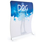 Double Sided 6’ Wide Wave Backdrop for Promotional Events Double Sided 6’ Wide Wave Backdrop with Dye-Sub Printing