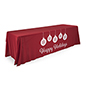 Flame Retardant 8' "Happy Holidays" Imprinted Table Cloth Washable 8' "Happy Holidays" imprinted table cloth