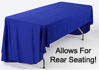 back of tablecloth
