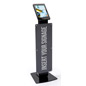 Microsoft Surface Kiosk Stand with Graphic - Customize by Adding Your Signage Black aluminum Microsoft Surface kiosk stand with graphic