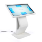 Touch Screen Directory Floor Stand for Indoor Use White touch screen directory floor stand kiosk with 8GB internal storage