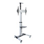 Rolling TV Stand for Flat Screen TV- Includes AV & Accessory Shelves 37"-70" Rolling TV stand for flat screen TV with AV shelf