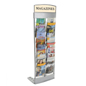 Silver Store Magazine Rack with (20) Literature Pockets Silver Store Magazine Rack