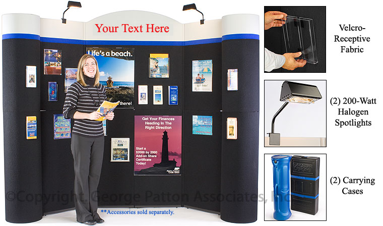 Trade Show Booth: comes with Custom Header trade show booth