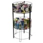 2 Tier Basket Stand Features (2) Open Round Bins 2 Tier Basket Stand