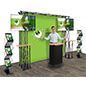 This Truss Trade Show Display Includes Custom 8' x 8' Graphic & Magazine Racks Truss trade show display with carrying case included