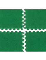 Set of 25 grass green soft turf carpet tiles