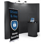 Trade Show Display Booth Kit Can be Used with Various Hook-and-Loop Accessories Trade show display booth kit with 2 spotlights