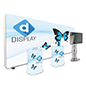 All In One Trade Show Solution with Large Format Graphics 20ft Booth with TV Stand Single-Sided Custom Printed Graphic 20ft booth with tv stand all in one trade show solution with large format graphics