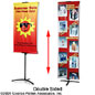 Adjustable Banner Stand: Double Sided banner display stand