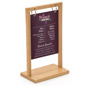 Flip Top Wood Menu - Perfect for Displaying Drink Specials 5 x 7 maple custom printed flip top wood menu