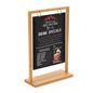 Classic Wooden Table Tent - Custom UV Printed Graphics 8.5 x 11 maple classic wooden table tent